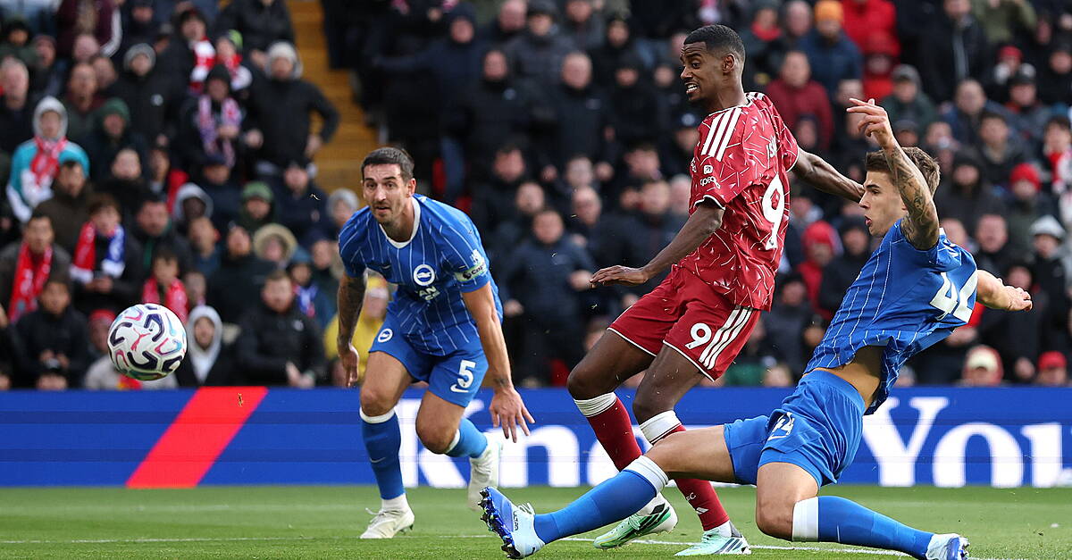 Alexander Isak applies finishing touch as Liverpool bring Brighton's winning run to an end