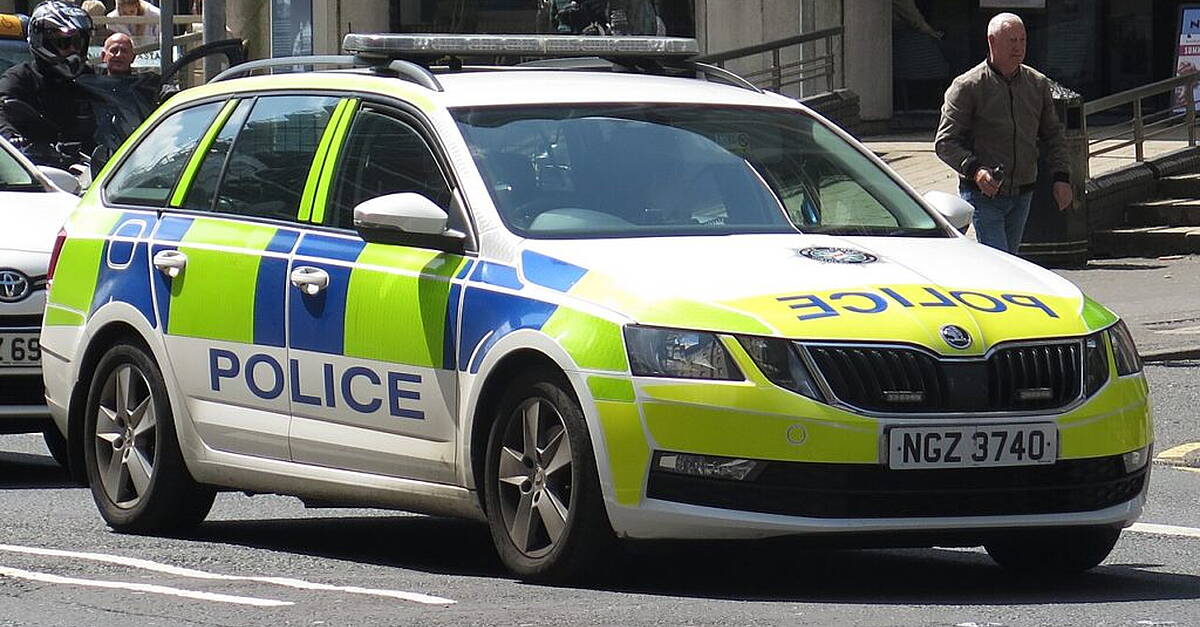 Police car targeted in 