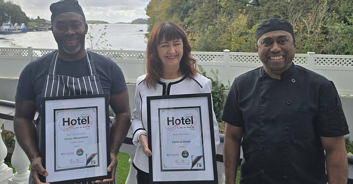 Double celebration for Central Hotel Donegal at Irish Hotel Awards