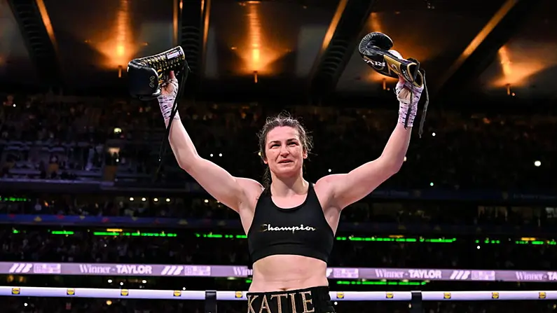 I bPicti&uacute;ir: Gairm Bheatha &Iacute;oc&oacute;nach Dorn&aacute;la&iacute;ochta Katie Taylor, &Oacute; Bray Go MSG Go Croker