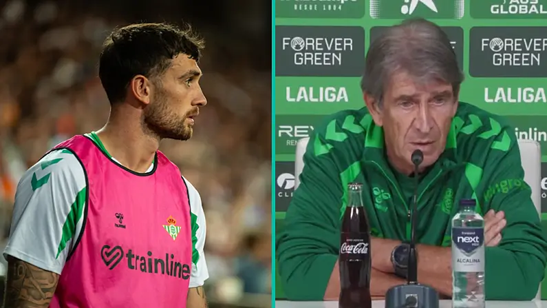 Tugann Manuel Pellegrini d&uacute;shl&aacute;n do Troy Parrott roimh chluiche Corn Real Betis