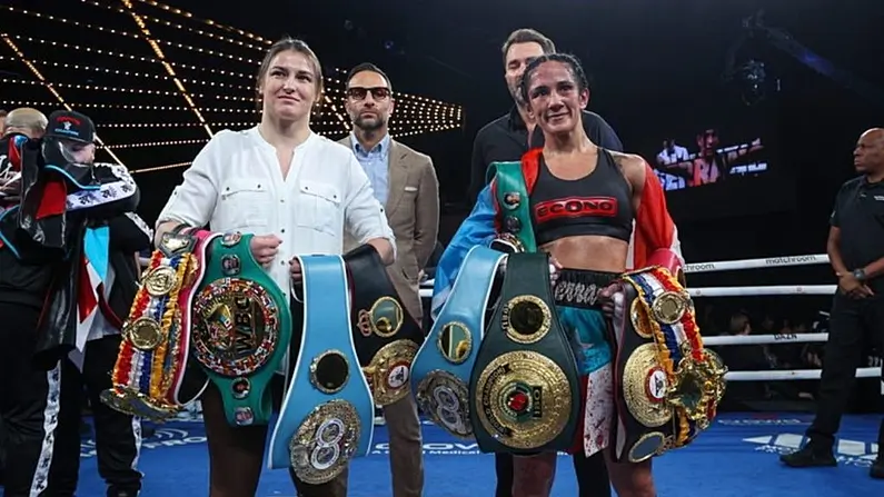 Tuairisc: Katie Taylor-Amanda Serrano II Le Bogadh go dt&iacute; an Ghearm&aacute;in