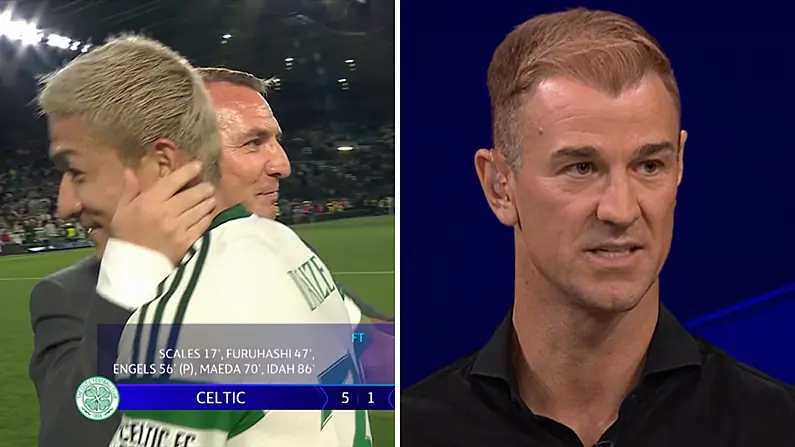 Tugann Joe Hart L&eacute;argas F&iacute;orshuimi&uacute;il ar an bpr&iacute;omhdhifr&iacute;ocht idir Rodgers agus Ange ag Celtic