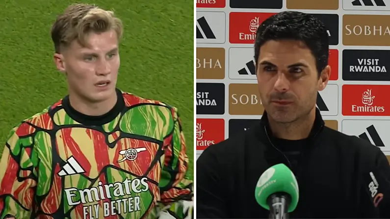 Molann Arteta C&uacute;l B&aacute;ire 16 bliana d&eacute;ag d'aois at&aacute; inch&aacute;ilithe chun imirt d'&Eacute;irinn Tar &eacute;is a Ch&eacute;ad Chluiche Arsenal