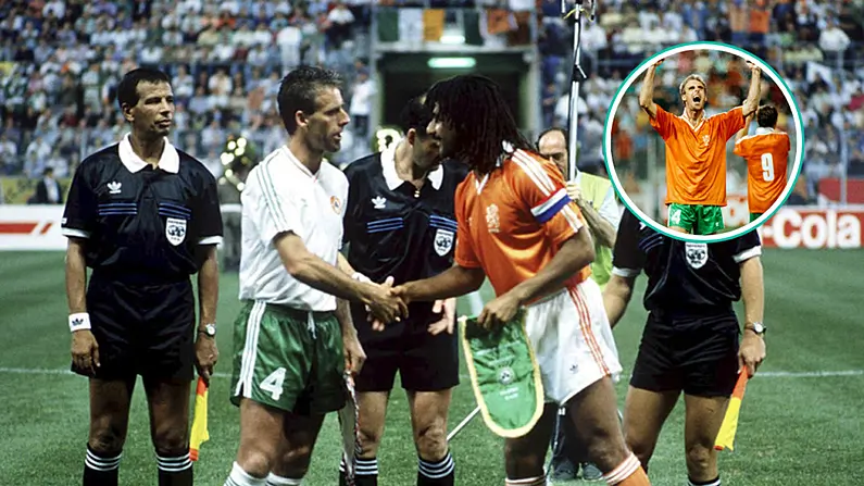 Bh&iacute; M&aacute;istirphlean Amhrasach Italia 90 Nach M&oacute;r Millte ag R&eacute;iteoir a Deir Mick McCarthy