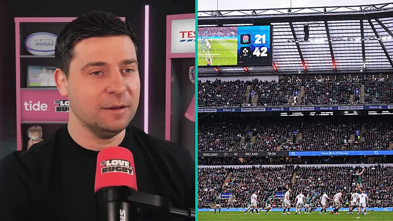 Nochtann Ben Youngs &uacute;s&aacute;id ghreannmhar amhr&aacute;n c&aacute;ili&uacute;il &oacute; lucht lean&uacute;na na h&Eacute;ireann ag Twickenham