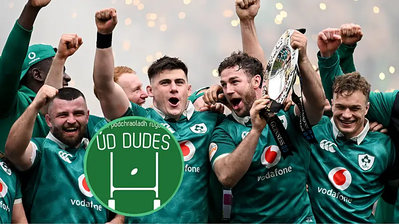 Podchraoladh Rugba&iacute; Nua Tr&iacute; Gaeilge '&Uacute;d Dudes'