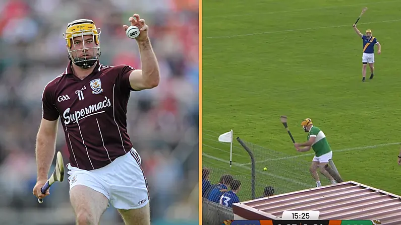 Iar-R&eacute;alta&iacute; na Gaillimhe ag S&aacute;r&uacute; Am an Athar le C&uacute;l iontach ar an taobhl&iacute;ne agus 1-7 ag 43