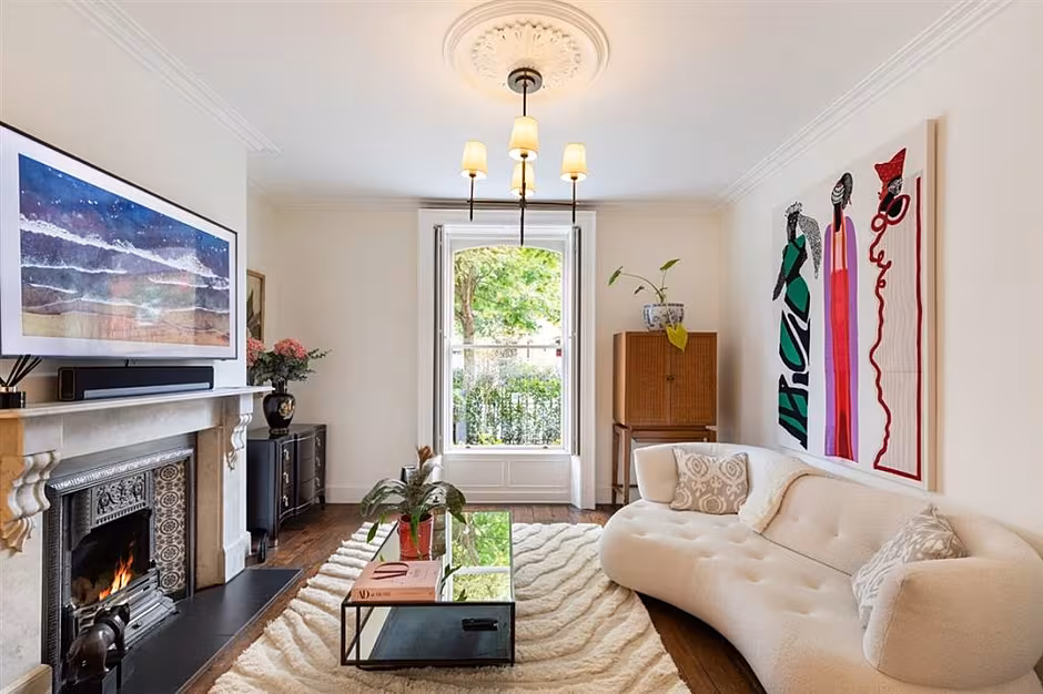 The front room looks out onto the street in Rathmines