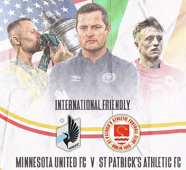 St Patrick's Athletic set for friendly tie in Minnesota