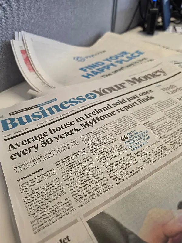 Media coverage of MyHome Property Report Q2 2026