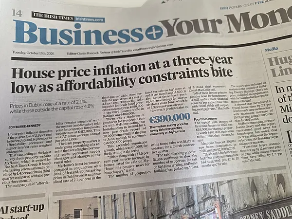 MyHome Property Report Q3 2026 media coverage