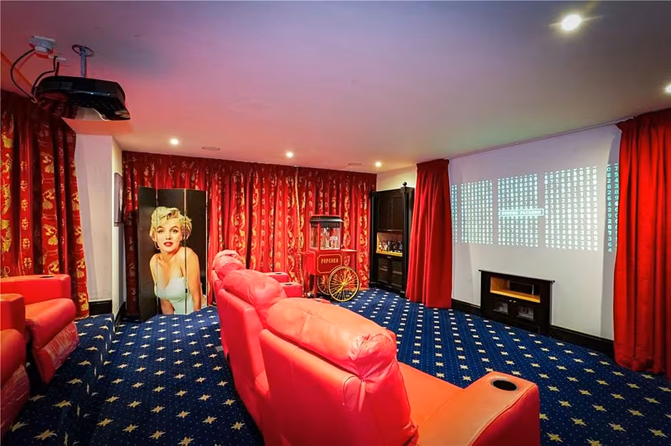 There is a fantastic cinema room in this Galway property