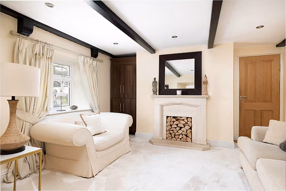 cosy fireplace
