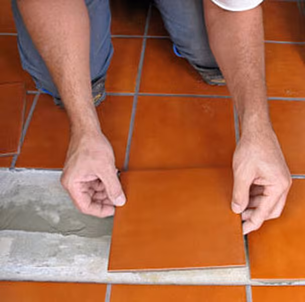 Replacing cracked and damaged tiles