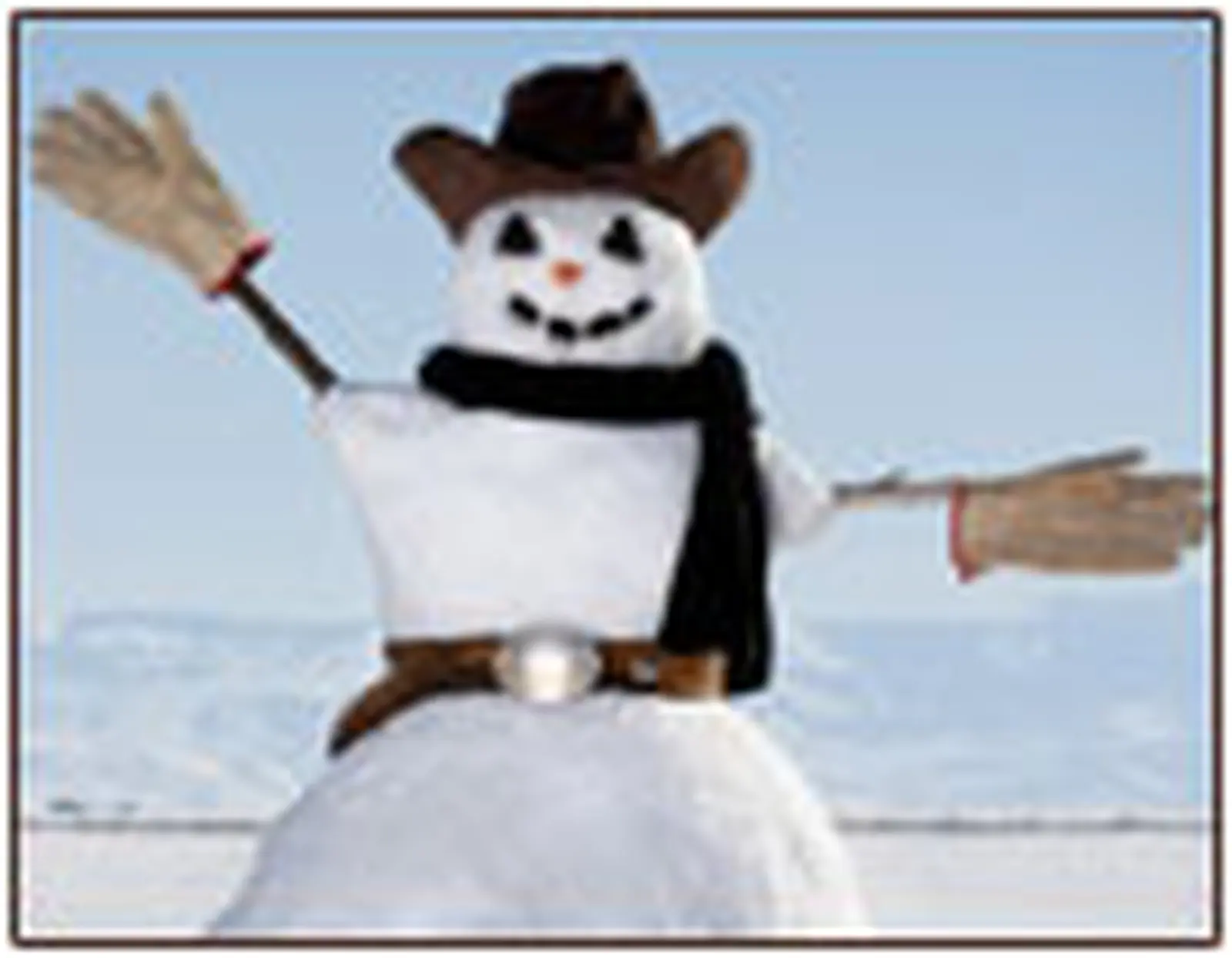 Is the snow a welcome distraction to the current economic crisis?
