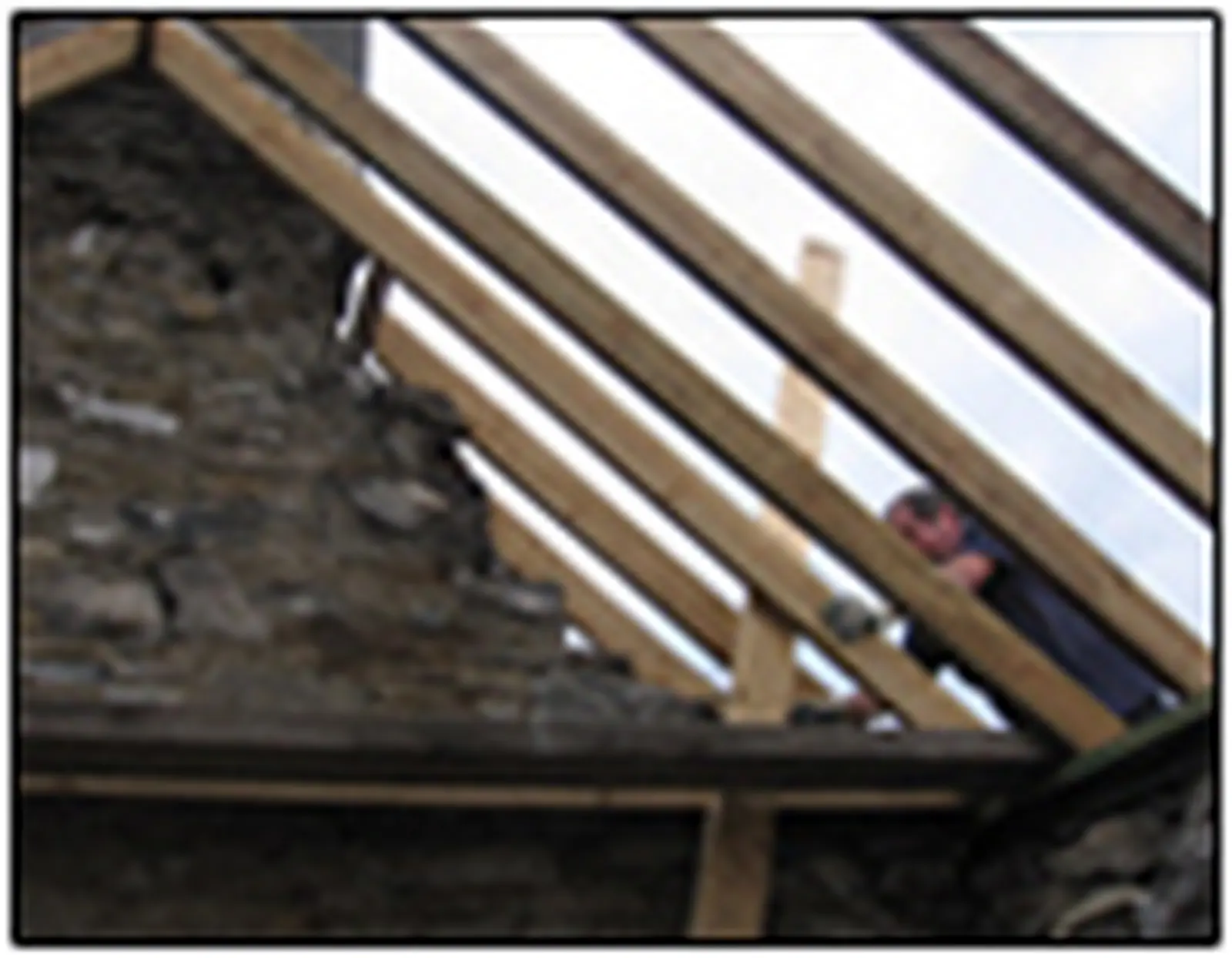 Rebuilding stone gables