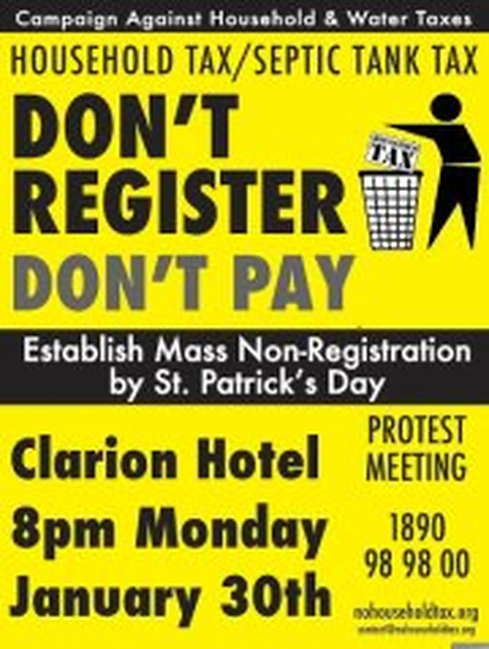 Rally in Limerick to oppose household and water taxes