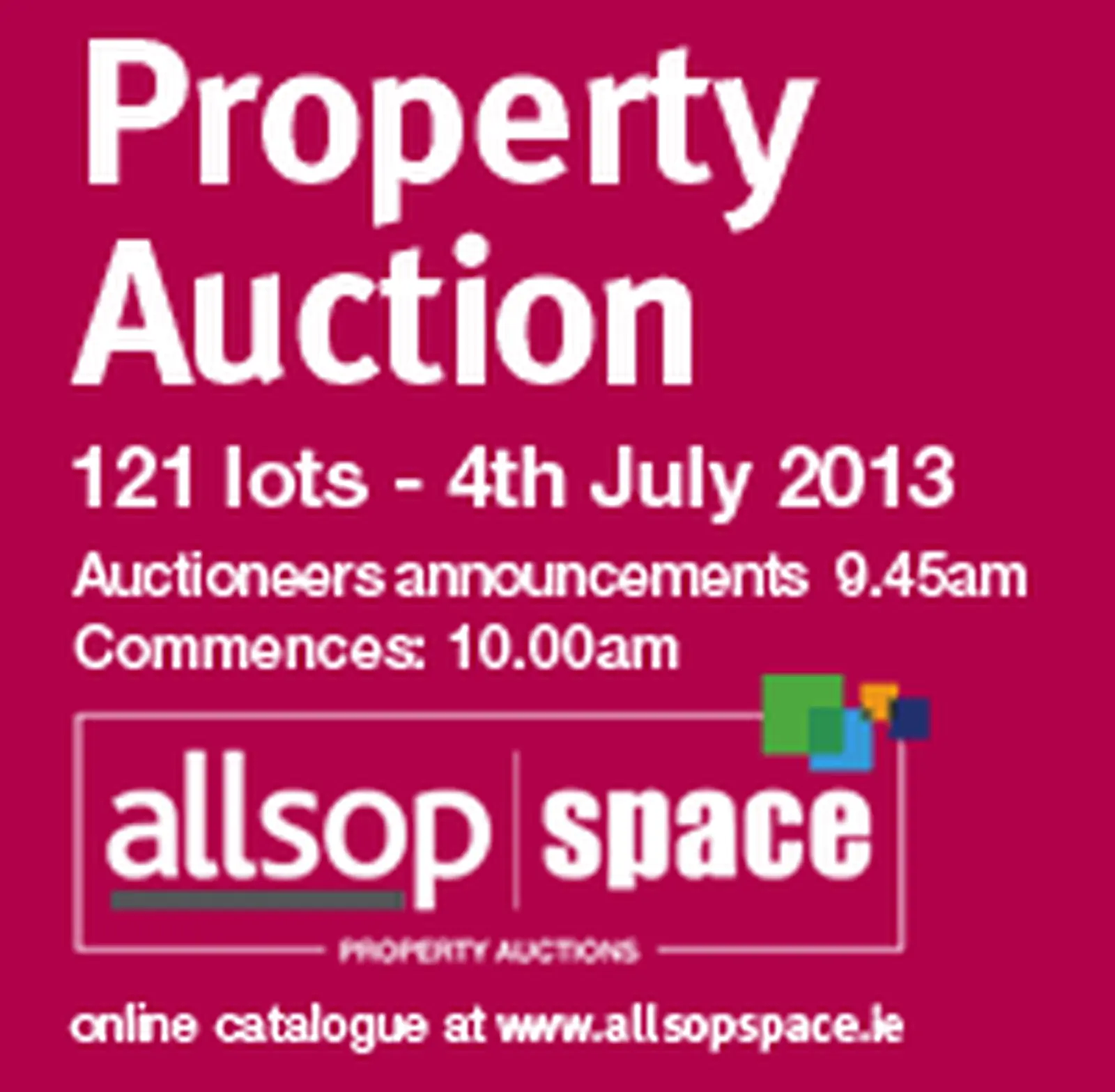Allsop Space unveil catalogue for July 4th auction
