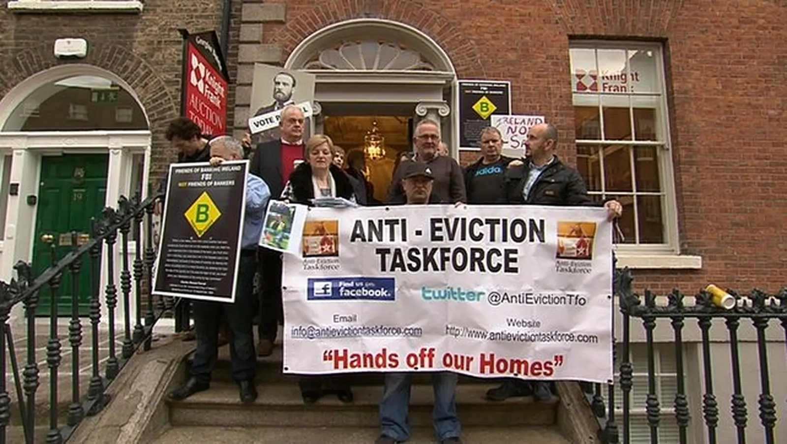 Protestors occupy Knight Frank offices in Dublin
