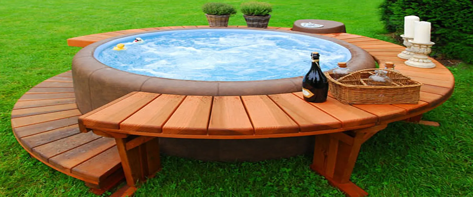 Have a scrub in your hot tub