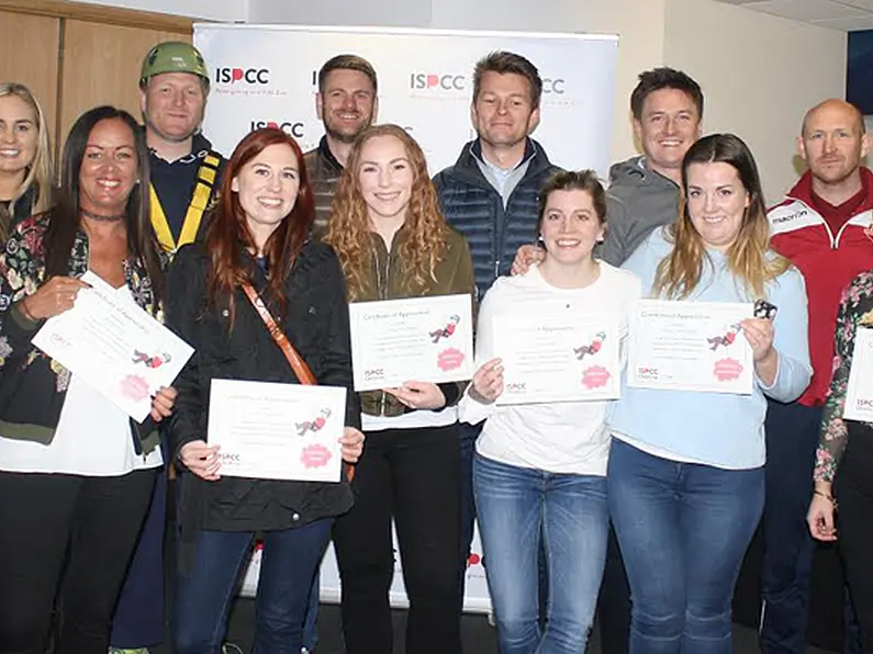 Allsop raise more than &euro;8,900 for ISPCC Childline from Croke Park abseil