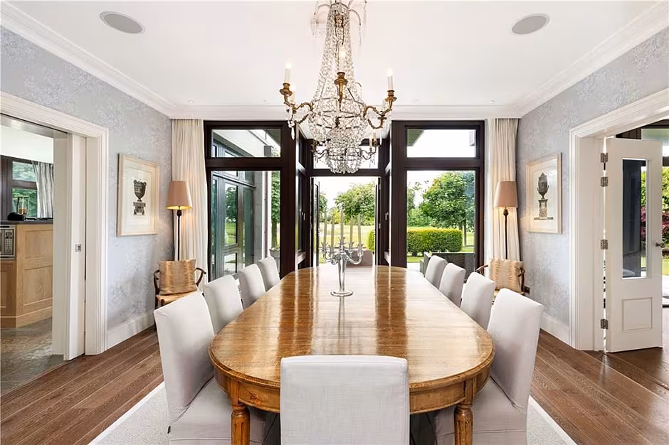 A dining area at The Lucas