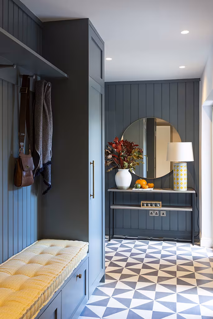 Custom cabinetry can also help with seamless living