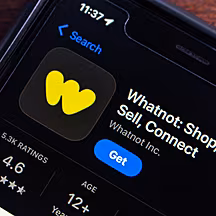 The business of the Whatnot ap...