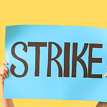 We report from the picket line...