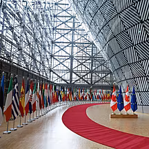 EU summit where leaders are ra...