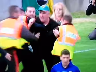 Mayo pitch-invader poses for S...