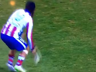 VINE: Atletico's Turan thr...