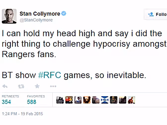 Collymore dropped by BT over c...