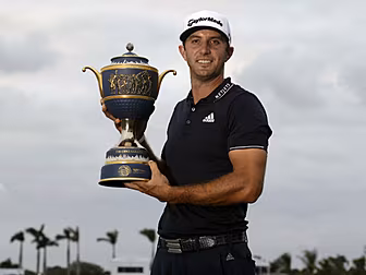 Is Dustin Johnson lining up to...