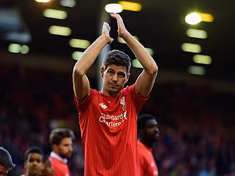 Steven Gerrard bids an emotion...