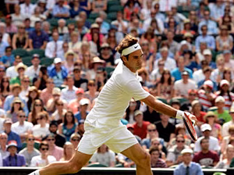 WATCH: Federer on form as he t...