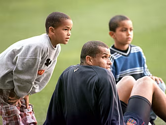 WATCH: Rivaldo and his son sco...