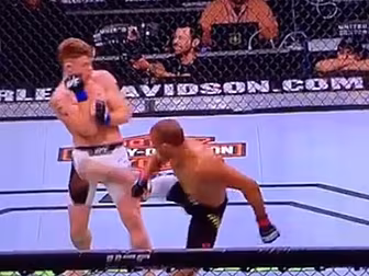 WATCH: UFC fighter takes an in...