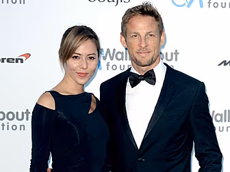 Jenson Button and wife reporte...