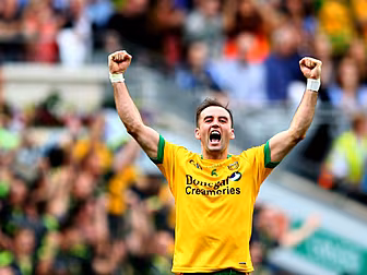 Donegal thread Lacey into the...