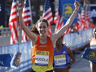American athlete Molly Huddle...