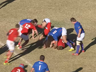 A Russian scrum half demonstra...