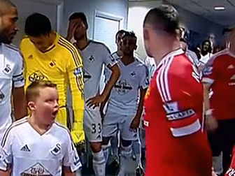 WATCH: Swansea mascot is shock...