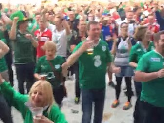WATCH: Irish fans celebrate Ja...