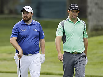 Shane Lowry and Padraig Harrin...