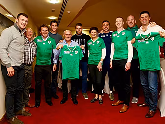 The Irish rugby team had some...