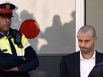 Barcelona's Javier Mascher...
