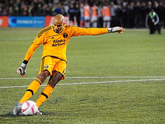 One goalkeeper saves a penalty...