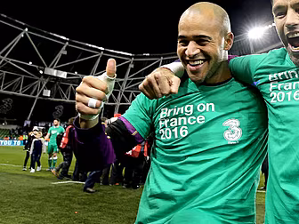 Ireland keeper Darren Randolph...